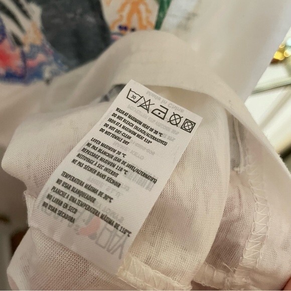 NWT Zebra Graphic Short Sleeve T Shirt Sz S Bedazzled Sequin Colorful Kidcore - Picture 6 of 9